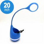 Wholesale Loud Sound Portable Touch Light with Pen Holder Bluetooth Speaker T6 (Blue)